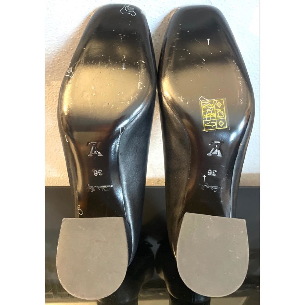 louis vuitton madeleine pump new black leather women’s shoes size 36/6 medium - Picture 12 of 15